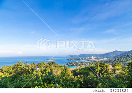 Three tropical white sandy beaches with turquoise clear water an 38231325