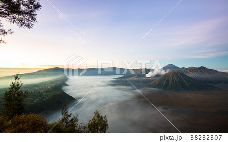 Mount Bromo during sunrise 38232307