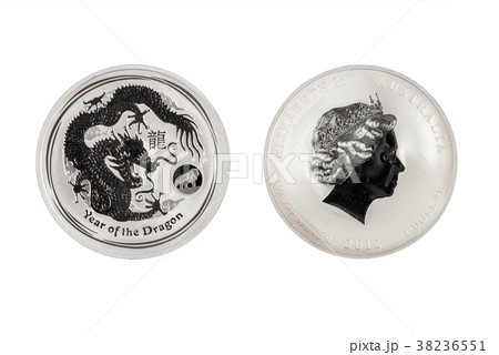 Australia silver coin 1oz 2012 Year of the Dragon 38236551