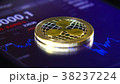 Gold coins of the ripple on the background of a 38237224