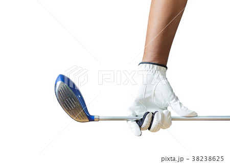 Golf player holding a golf club 38238625