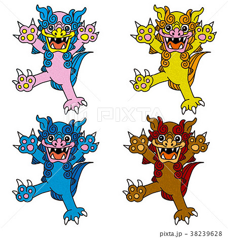 シーサーのイラスト素材