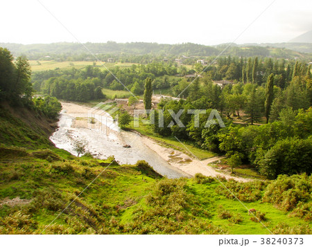 Valley of a mountain river Valley of a mountain river 38240373