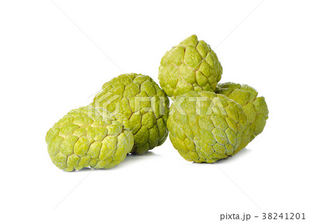 custard apple isolated on white background. 38241201
