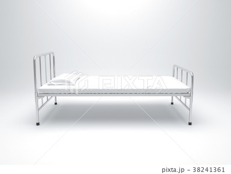 Hospital bed on white background 38241361