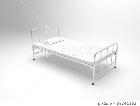 Hospital bed on white background. 38241362