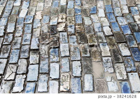 Blue brick road in Old San Juan Puerto Rico Blue brick road in Old San Juan Puerto Rico 38241628