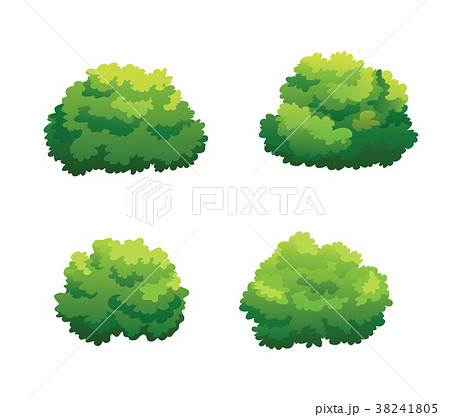 Tree For Cartoon Isolated On White Backgroundのイラスト素材