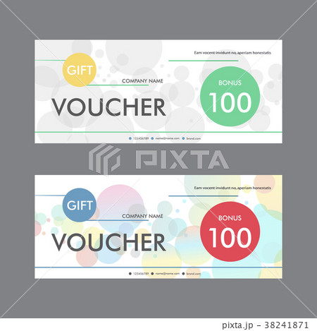 Template design of the voucher in a modern 38241871