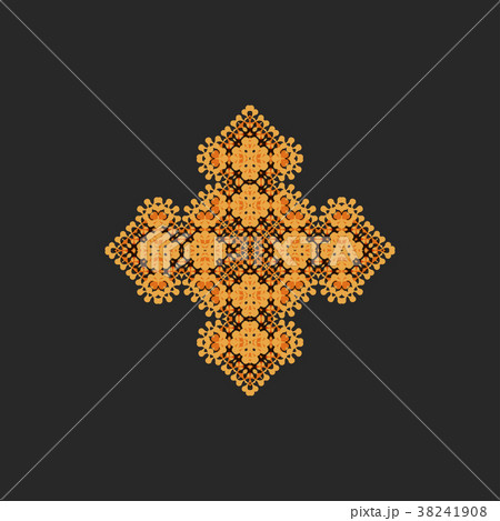 Vector ornamental white background with oriental 38241908