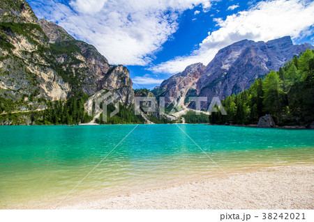 Braies lake in South Tyrol 38242021