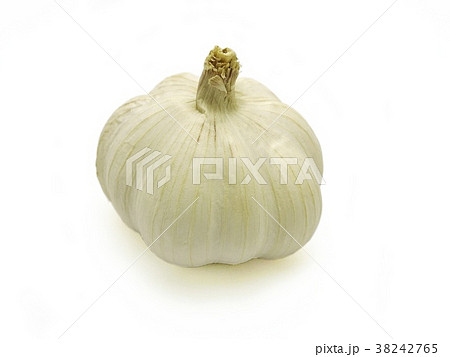 Garlic head on white background. Garlic head on white background. 38242765