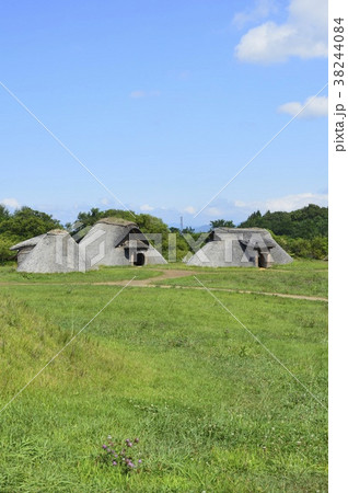 茅葺き竪穴式住居(三内丸山遺跡/青森県青森市大字三内字丸山) 茅葺き竪穴式住居(三内丸山遺跡/青森県青森市大字三内字丸山) 38244084