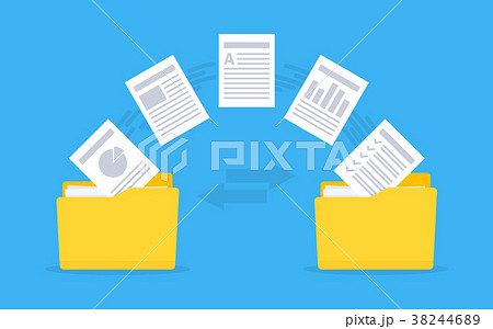 Files transfer. Copy files, data exchange, backup. 38244689