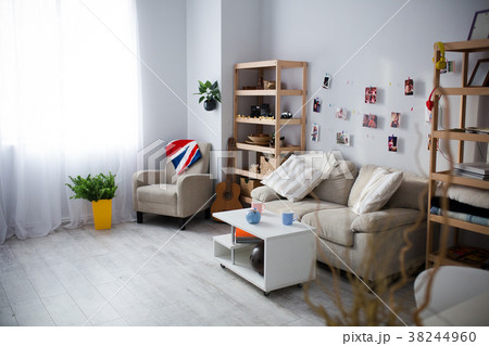 white cozy living room 38244960