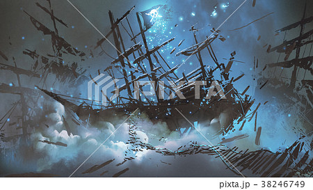 pirate shipwreck in the sky pirate shipwreck in the sky 38246749