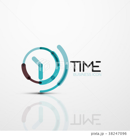 Vector abstract logo idea, time concept or clock 38247096