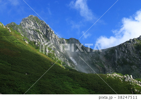 中央アルプス千畳敷宝剣岳 38247511