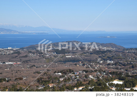大室山から見る伊東と初島 大室山から見る伊東と初島 38248319
