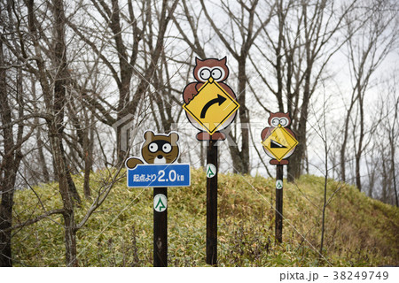 可愛い道路標識の写真素材