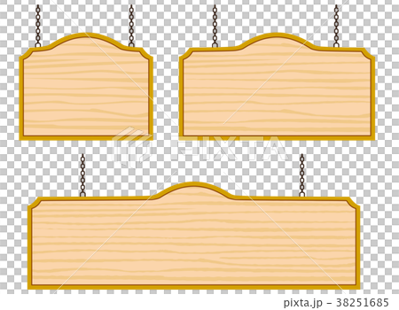 木の看板（蔦なし） 38251685