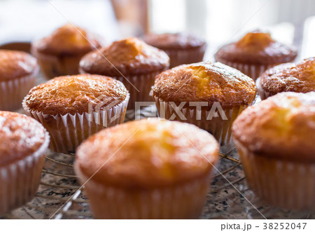 Batch of homemade freshly baked cupcakes Batch of homemade freshly baked cupcakes 38252047