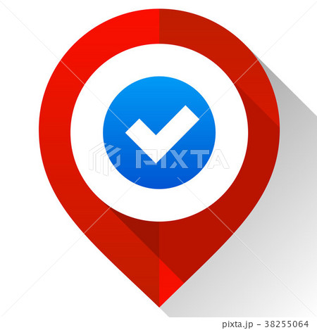 Map pin red 38255064