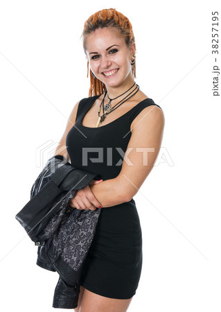Portrait of a young woman with dreadlocks 38257195