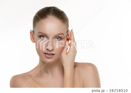 Beautiful Girl face. Perfect skin 38258010