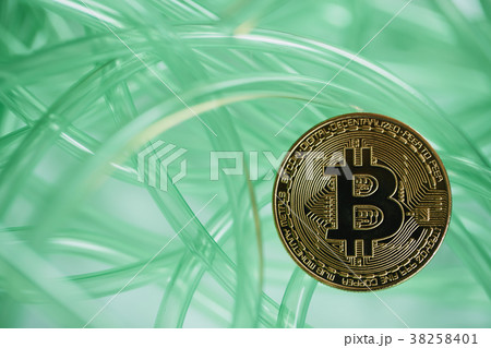 color cable. abstract. green. bitcoin 38258401