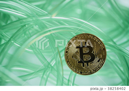 color cable. abstract. green. bitcoin color cable. abstract. green. bitcoin 38258402