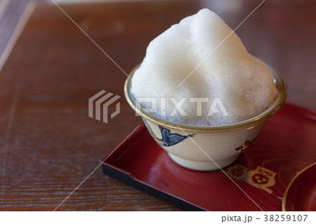 ぶくぶく茶 茶道の写真素材