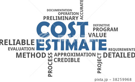 word cloud - cost estimate 38259968