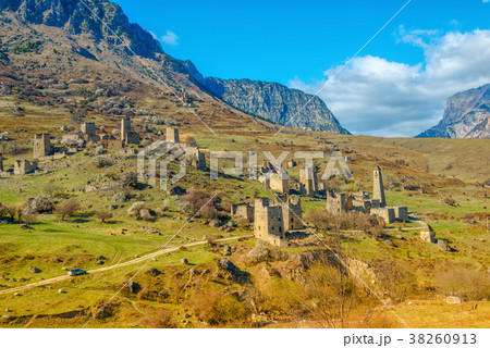 countryside of Egikal ancient towers and ruins 38260913