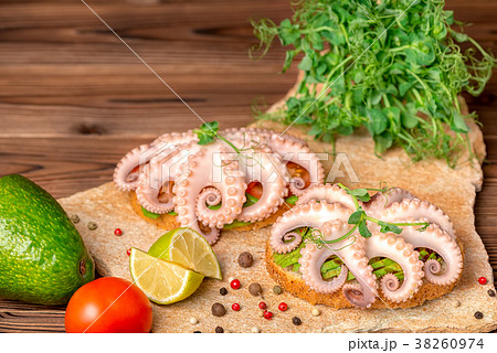 sandwiches with octopus and bread toast sandwiches with octopus and bread toast 38260974