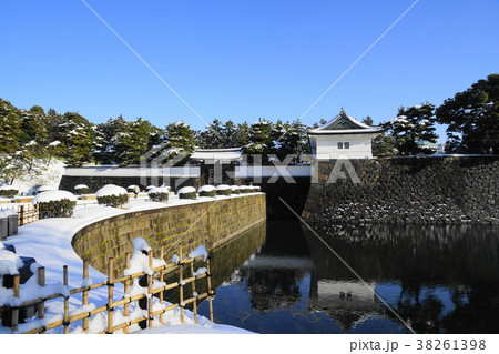 1月　皇居29桜田門・雪景色　2018年 38261398