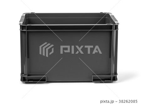 black plastic box isolated black plastic box isolated 38262085
