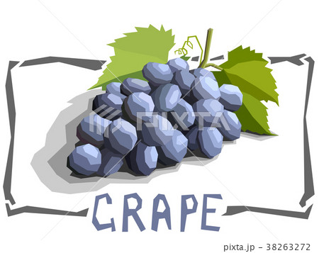 Simple illustration of grapes. 38263272