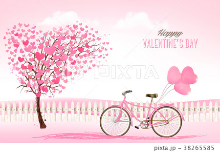Valentine's Day background with a heart 38265585