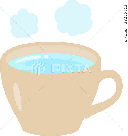 ティーカップに入ったお湯のイラスト素材 38265913 Pixta