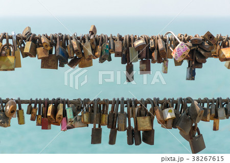 key a lot Hanging on the bridge the lock represent key a lot Hanging on the bridge the lock represent 38267615