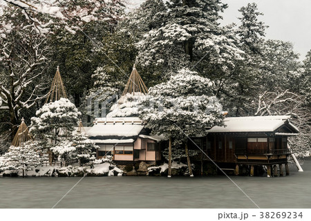 兼六園の雪景色 兼六園の雪景色 38269234