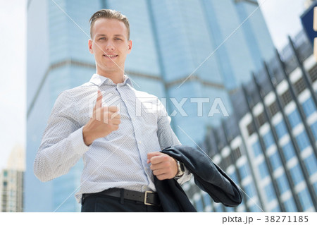 Confident Businessman With City Center Lifestyle. Confident Businessman With City Center Lifestyle. 38271185