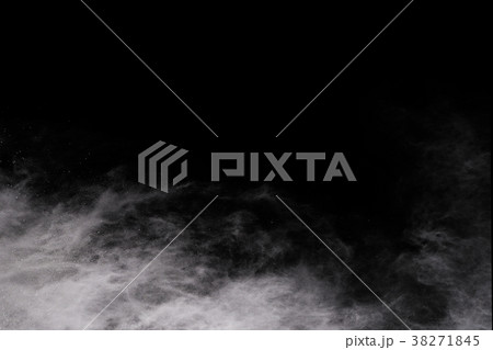 White powder explosion on black background. 38271845