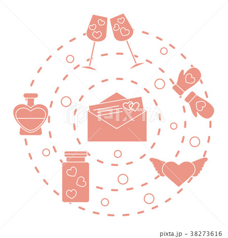 Romantic symbols 38273616