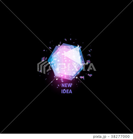 New idea logo, light bulb abstract vector icon 38277000