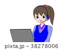若い女性のオペレーター 38278006