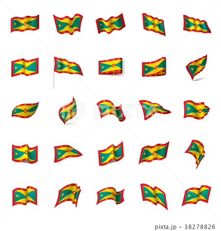 Grenada flag, vector illustration 38278826
