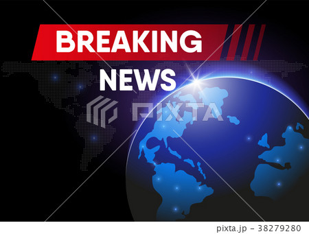 World breaking news banner, Vector design World breaking news banner, Vector design 38279280