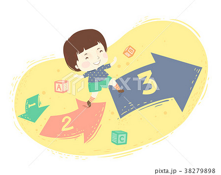 Kid Boy Toddler Learn 123 Illustration Kid Boy Toddler Learn 123 Illustration 38279898